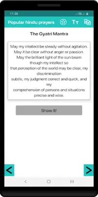 Popular hindu prayers android App screenshot 1